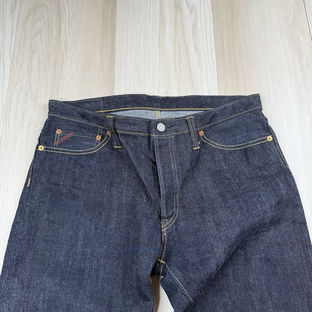 The Flat Head X Real Japan Blues D109FXR Selvedge Raw Denim Jeans 33x36 - Picture 7 of 16